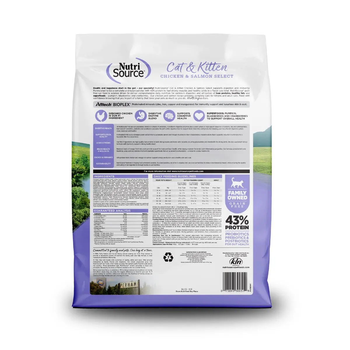 NutriSource Gato y Gatito Pollo y Salmón 12 lb