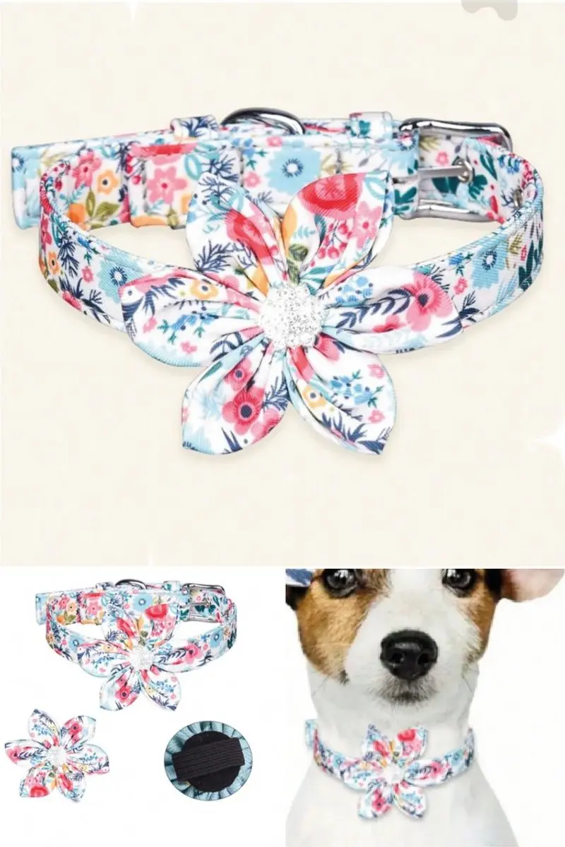 Collar floreado con flor