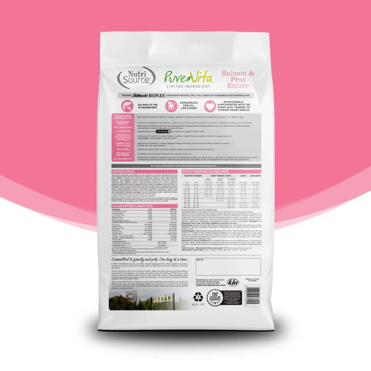 PureVita Grain Free Small Bites Salmón y Arvejas 12 lb